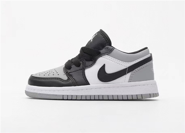 Youth Running Weapon Air Jordan 1 Grey/Black/White Low Top Shoes 0068 Youth Running Weapon Air Jordan 1 Grey/Black/White Low Top Shoes 0068